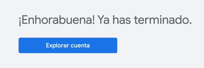 Mensaje de bienvenida en Keyword Planner.