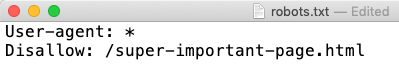robots txt