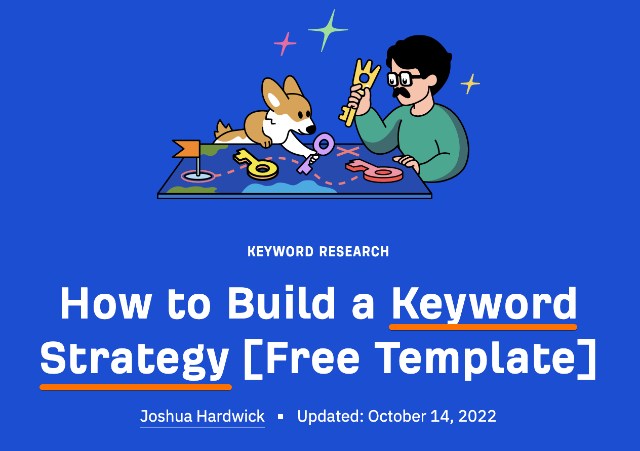 primary keyword in the title
